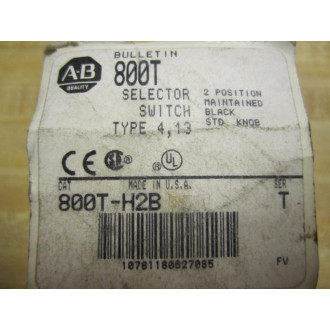 Allen Bradley 800T-H2B Switch 800TH2B Series T Without Contacts