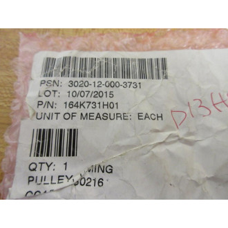 164K731H01 Timing Pulley - New No Box