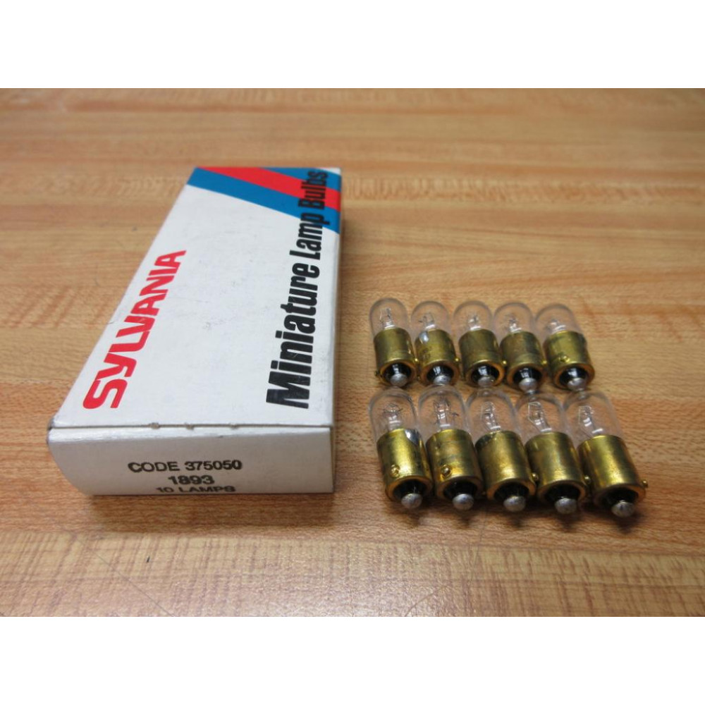Sylvania 1893 GTE Miniature Lamp Light Bulb (Pack of 10)