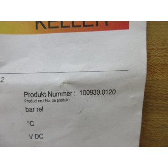 Keller 100930.0120 Pressure Transmitter PD-9LX0.1 Bar - New No Box