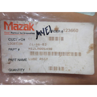 Mazak 493929-00 Lube Assembly H12LA006490