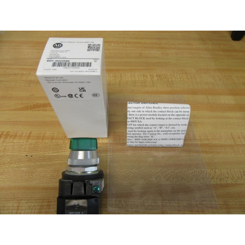 Allen Bradley 800T-16HG2KB6AX Selector Switch