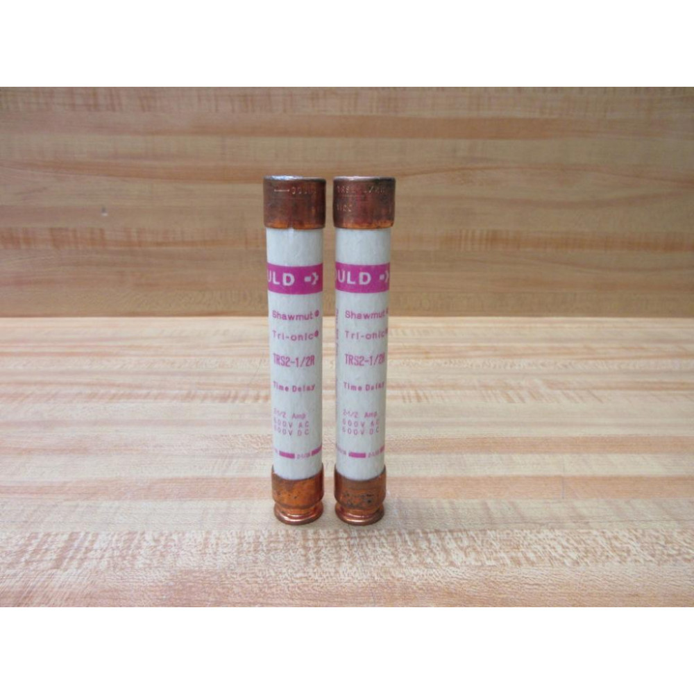 Gould Shawmut Ferraz TRS-2-12R Fuse Cross Ref 4YZJ5 (Pack of 2) - New No Box