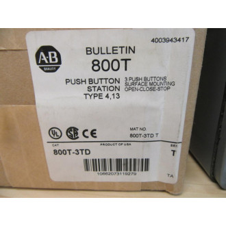 Allen Bradley 800T-3TD Switch Station
