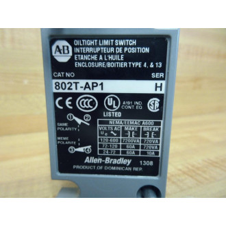 Allen Bradley 802T-AP1 Limit Switch 802TAP1