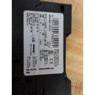 Siemens 3RV1021-1EA15 Circuit Breaker 3RV10211EA15 W 3RV1901-1E - Used