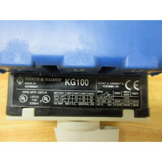 Kraus & Naimer KG100 Disconnect Switch T303 - Used