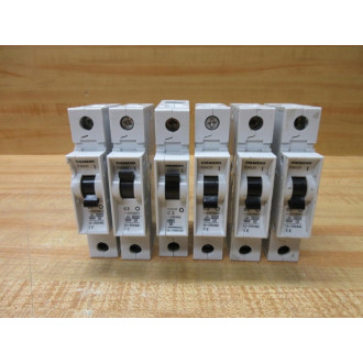 Siemens 5SX21-C3 3A Circuit Breaker 5SX21C3 (Pack of 6) - Used