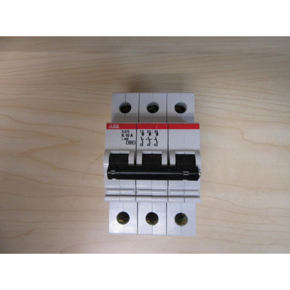 ABB S273 K10A Circuit Breaker 10A 3 Pole S273K10A - New No Box