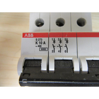 ABB S273 K10A Circuit Breaker 10A 3 Pole S273K10A - New No Box