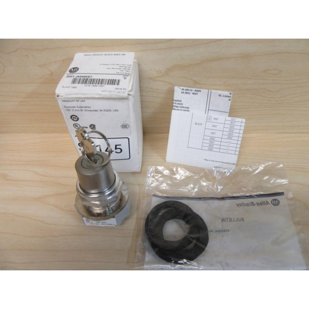 Allen Bradley 800T-J4206KE7 Selector Switch
