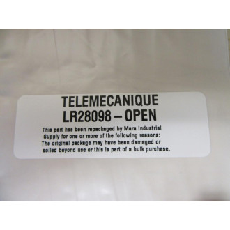 SchneiderTelemecanique LR28098-OPEN Contact Block