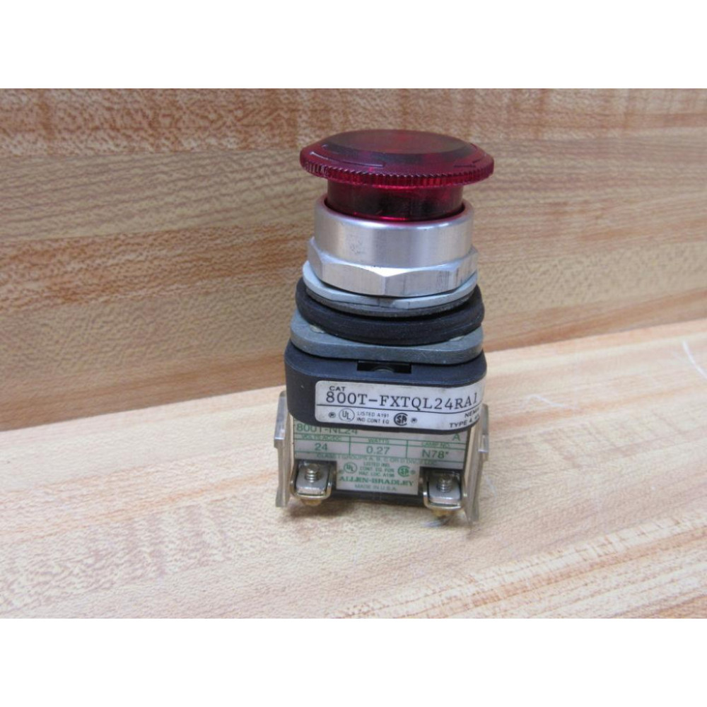 Allen Bradley 800T-FXTQL24RA1 Button - Used