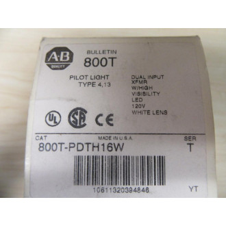 Allen Bradley 800T-PDTH16W Pilot Light