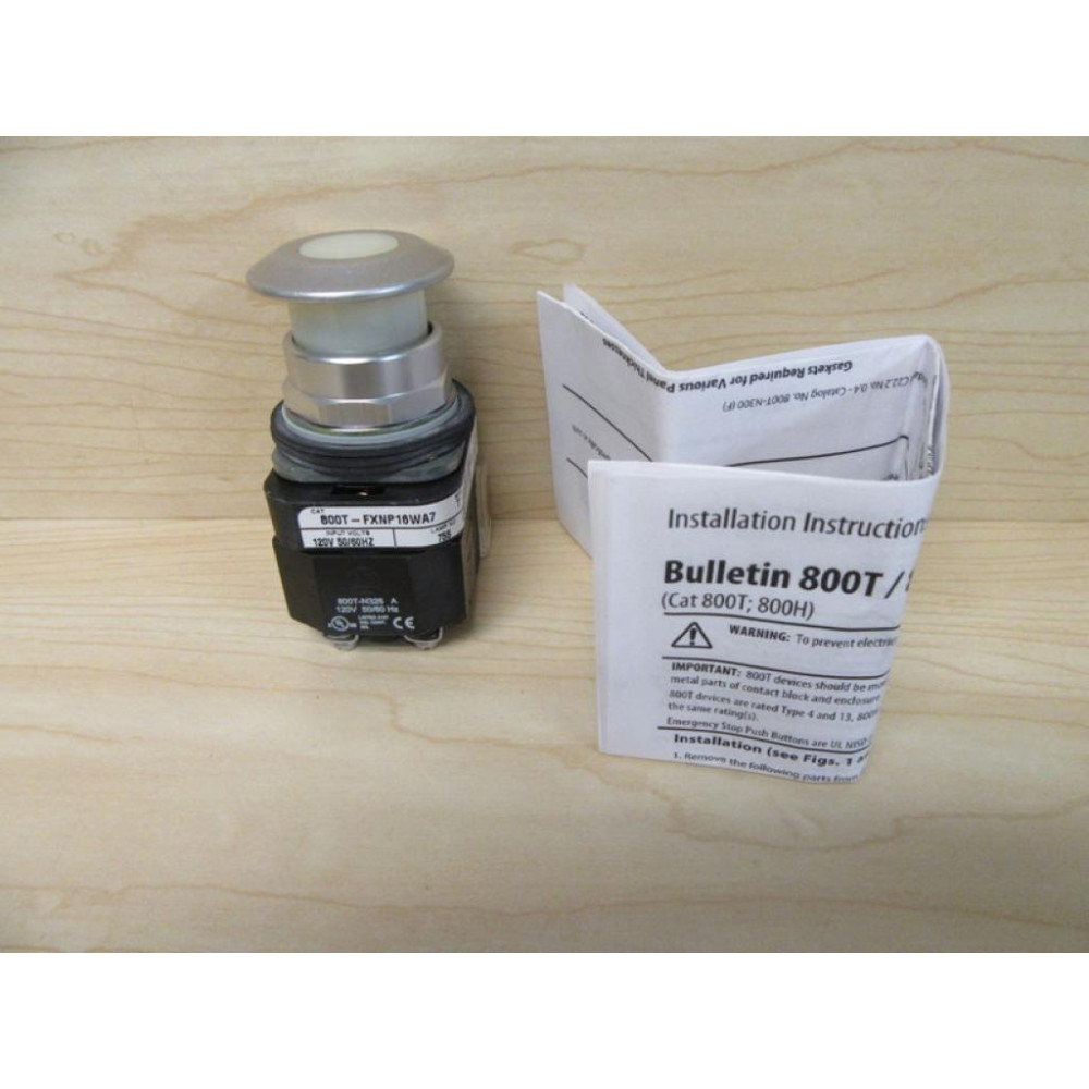 Allen Bradley 800T-FXNP16WA7 Push Pull Switch - New No Box