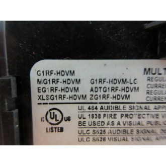ADT - Tyco ADTG1RF-HDVM Fire Alarm Control ADTG1RFHDVM - Used