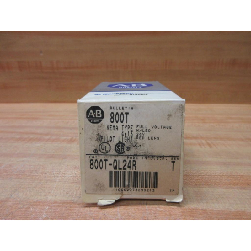 Allen Bradley 800T-QL24R Pilot Light 800TQL24R EMPTY BOX ONLY!