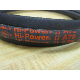 Gates A78 Hi-Power II V-Belt (Pack of 2) - New No Box