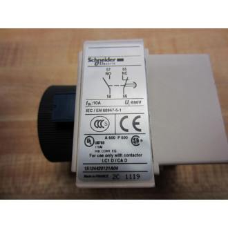 Schneider Electric LADR0 Telemecanique Contactor Time Delay - Used