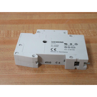 Siemens 5SX21 C6 6A 1 Pole Circuit Breaker  5SX21C6 (Pack of 4) - Used