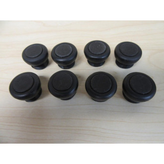 Schneider Telemecanique XAC-A9412 Black Buttons XACA9412 WO Panel Nuts (Pack of 8) - Used