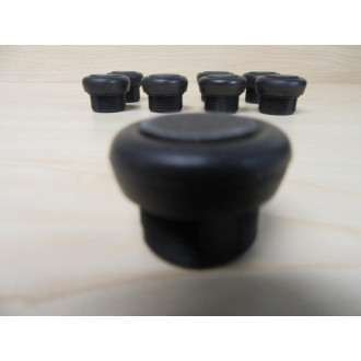 Schneider Telemecanique XAC-A9412 Black Buttons XACA9412 WO Panel Nuts (Pack of 8) - Used