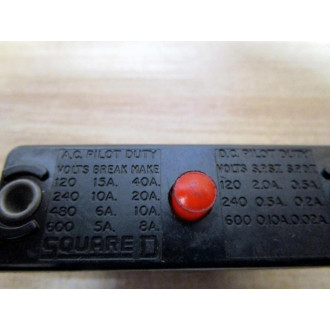 Square D 9007-AO2 Limit Switch 9007-A02 9007-AO-2 Red Button - Used