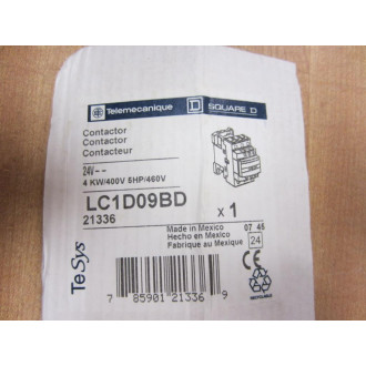 Telemecanique LC1-D09BD Schneider Contactor W LADN22, LAD4TBDL - New No Box