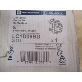 Telemecanique LC1-D09BD Schneider Contactor W LAD4TBDL