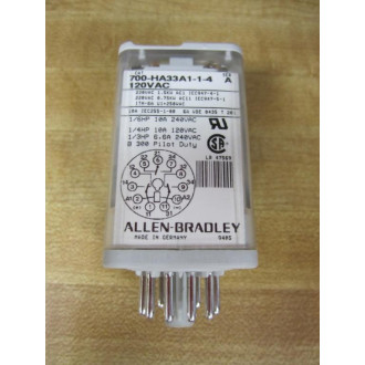 Allen Bradley 700-HA33A1-1-4 Relay 700HA33A114 Series A