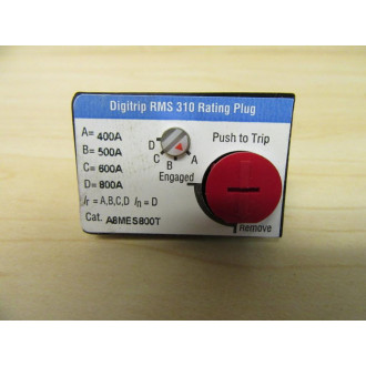Cutler Hammer A8MES800T RMS Rating Plug