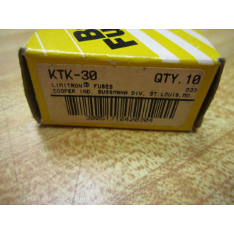 Buss KTK-30 Bussmann Fuse Cross Ref 4XC46 (Pack of 10)