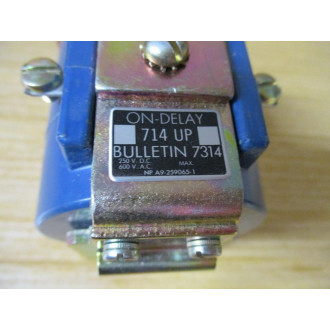 Joslyn Clark 714UP-240 PMT DC Pneumatic Timing Relay 51960 WO Relay