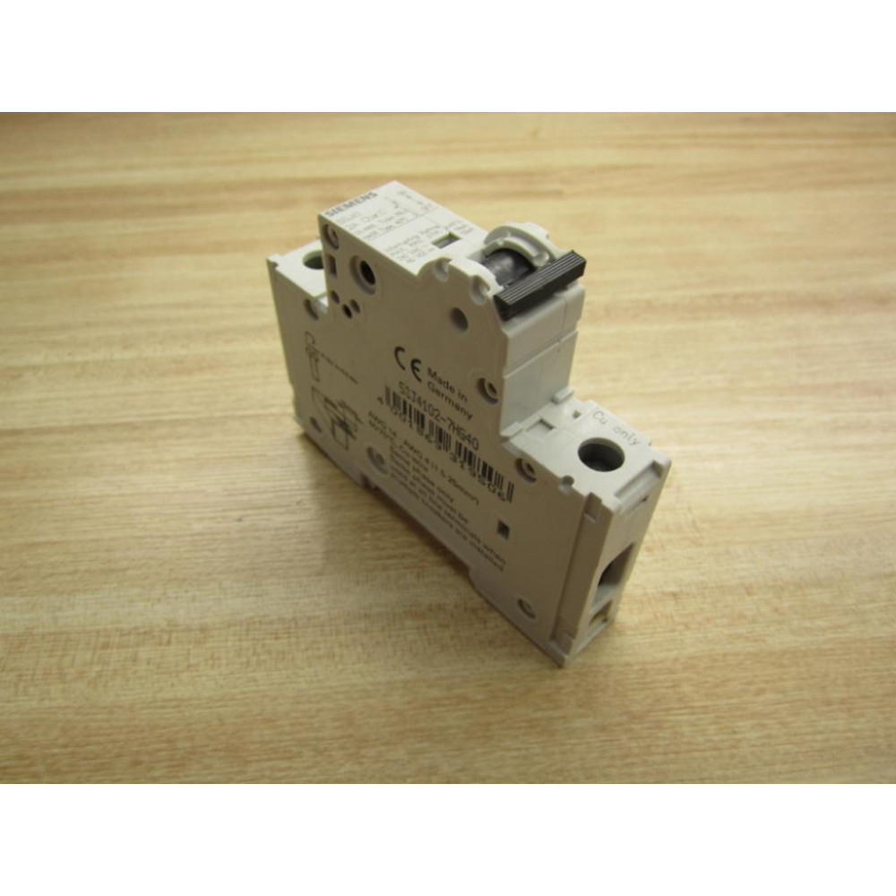 Siemens 5SJ4102-7HG40 Circuit Breaker AWG 14 - AWG 4 - New No Box