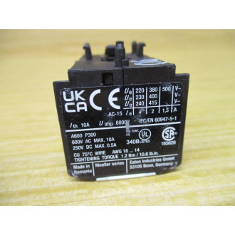 Eaton XTMCXFA02 Auxiliary Contact (Pack of 5) - New No Box