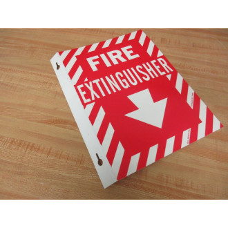 Brady 70998 Fire Extinguisher Sign - New No Box