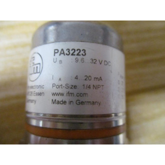 IFM Efector PA3223 Pressure Transmitter PA-025-RBN14-A-ZVGUS V - Used