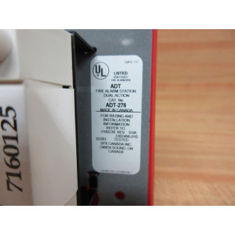 ADT - Tyco ADT-278 Safety Pull Switch ADT278 - New No Box