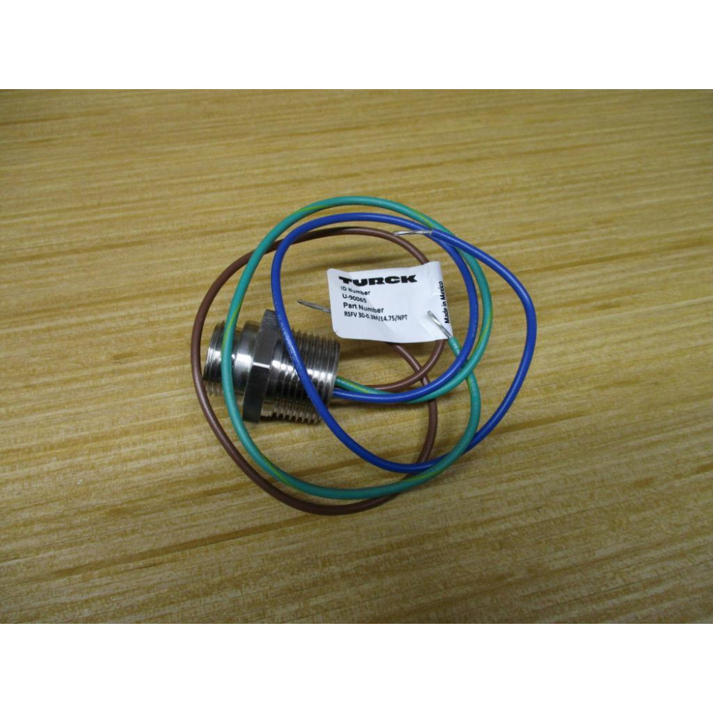 Turck RSFV 30-0.3M14.75NPT Mini-Fast Male Receptacle U-90065 - New No Box