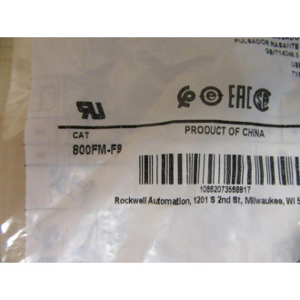 Allen Bradley 800FM-F9 Push Button Switch