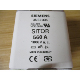 Siemens 3NE3 335 Sentron Sitor Fuse Link 560A - Used