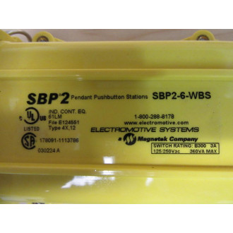 Magnetek SBP2-6-WBS Pendant Station