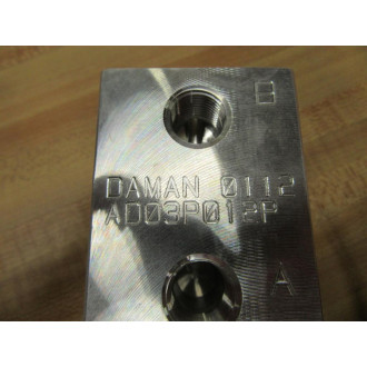 Daman AD03P012P 0202 Valve Manifold - New No Box