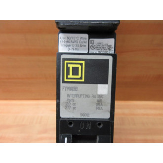 Square D FY14015B Circuit Breaker 15A - Used