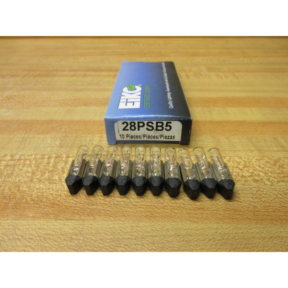 Eiko 28PSB5 Miniature Lamp Light Bulbs 28PSB (Pack of 10)