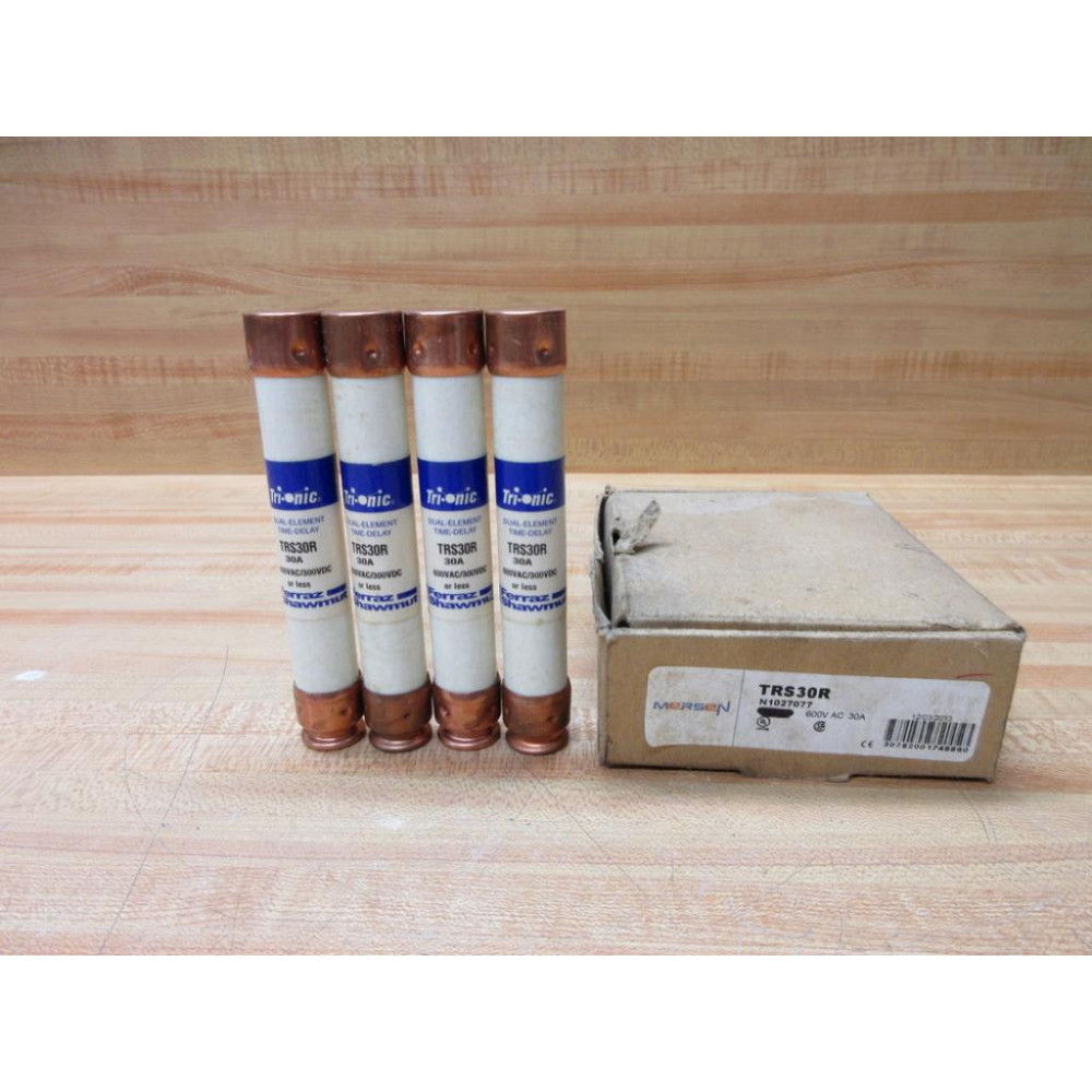 Gould Shawmut Ferraz Mersen TRS30R Fuse Cross Ref 4YZL7 (Pack of 4)