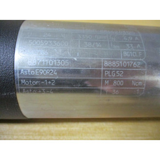 Dunkermotoren GR 63X55 Servo Motor Assembly W E90R24 & PLG52 - Used