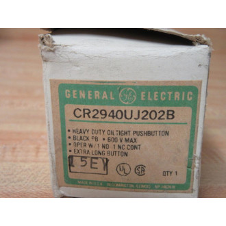 General Electric CR2940UJ202B Oil Tight Pushbutton GE