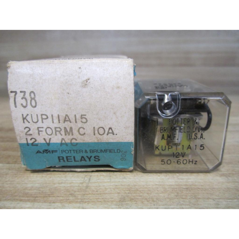 Potter & Brumfield KUP-11A15-12 Relay KUP11A1512 14HP