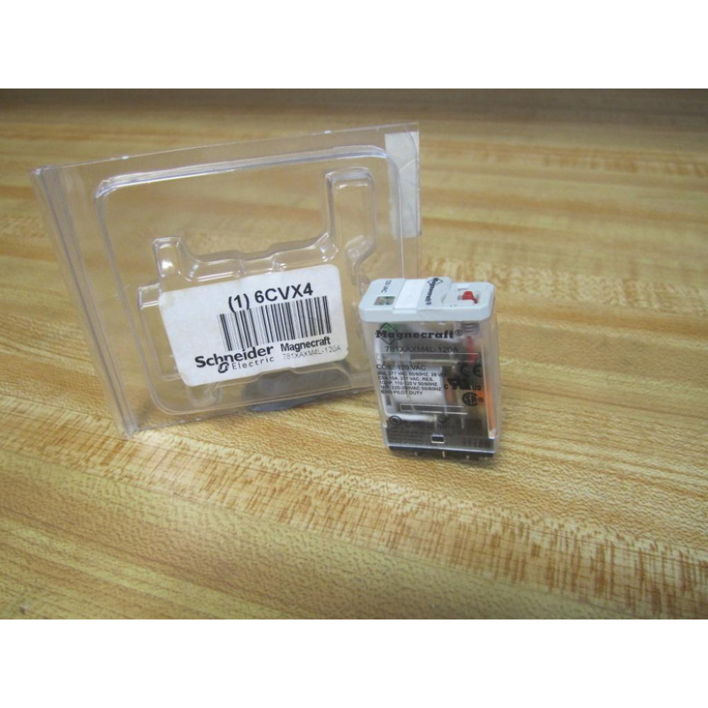 SchneiderMagnecraft 781XAXM4L-120A Relay 6CVX4